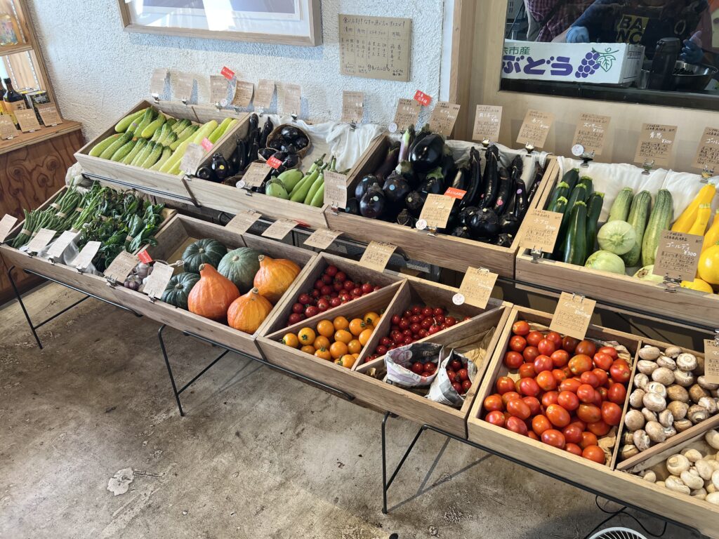 ミコト屋の野菜売り場