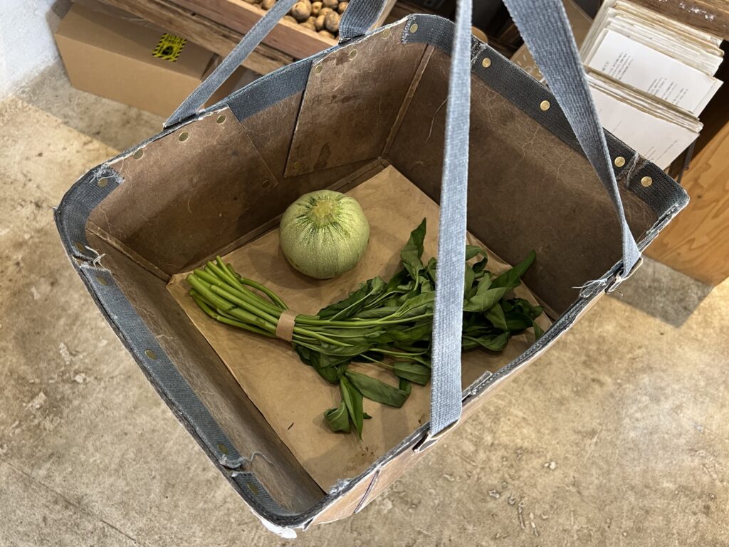 ミコト屋で買った野菜